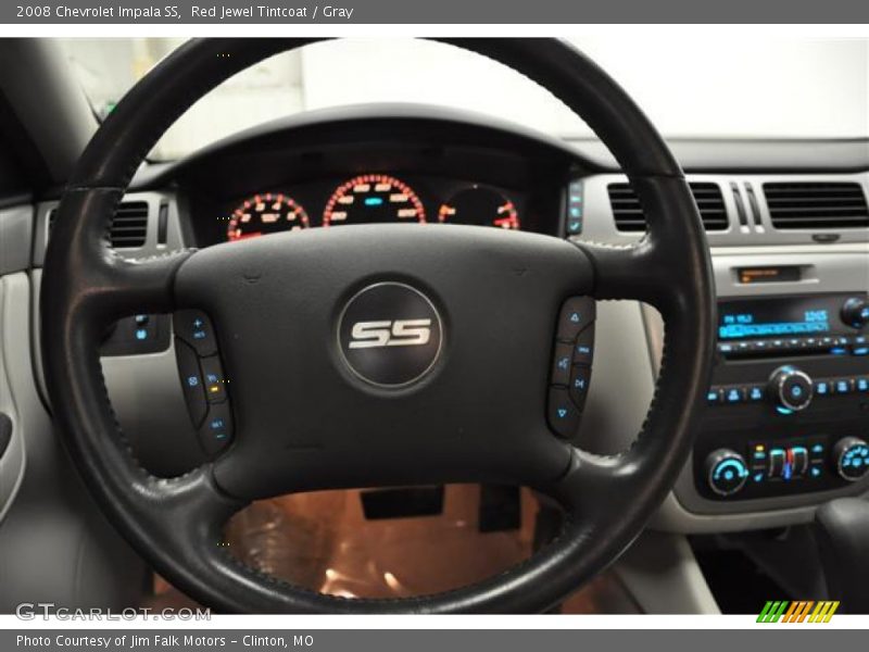 Red Jewel Tintcoat / Gray 2008 Chevrolet Impala SS