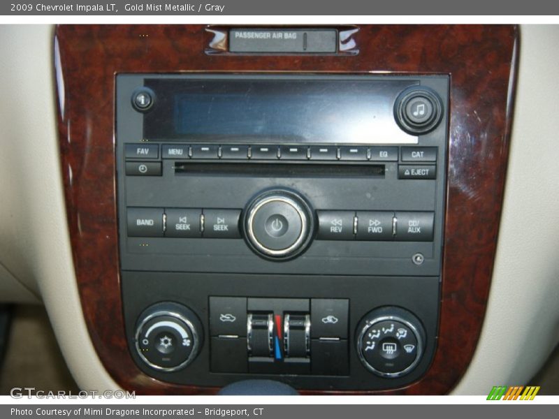 Gold Mist Metallic / Gray 2009 Chevrolet Impala LT