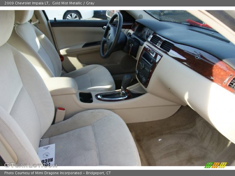 Gold Mist Metallic / Gray 2009 Chevrolet Impala LT