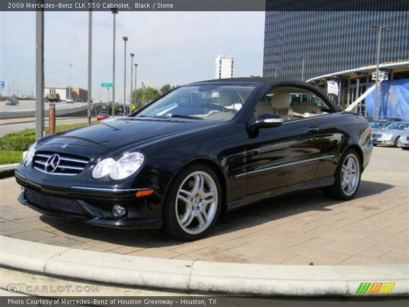 Black / Stone 2009 Mercedes-Benz CLK 550 Cabriolet