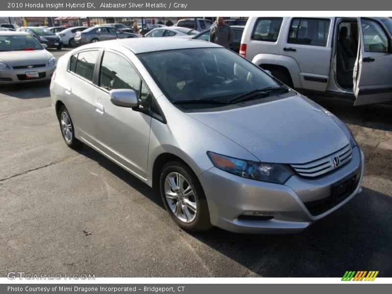Alabaster Silver Metallic / Gray 2010 Honda Insight Hybrid EX