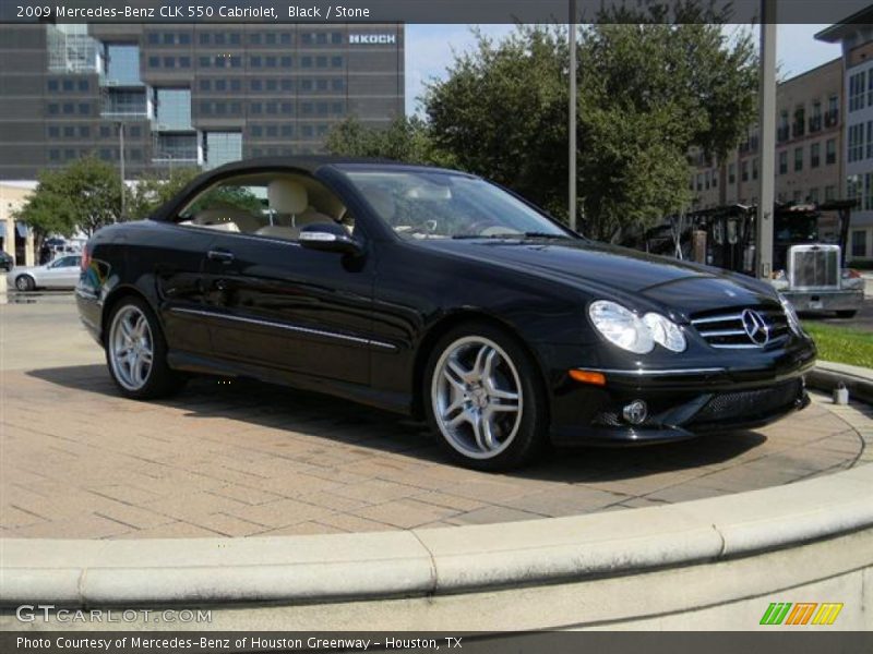 Black / Stone 2009 Mercedes-Benz CLK 550 Cabriolet