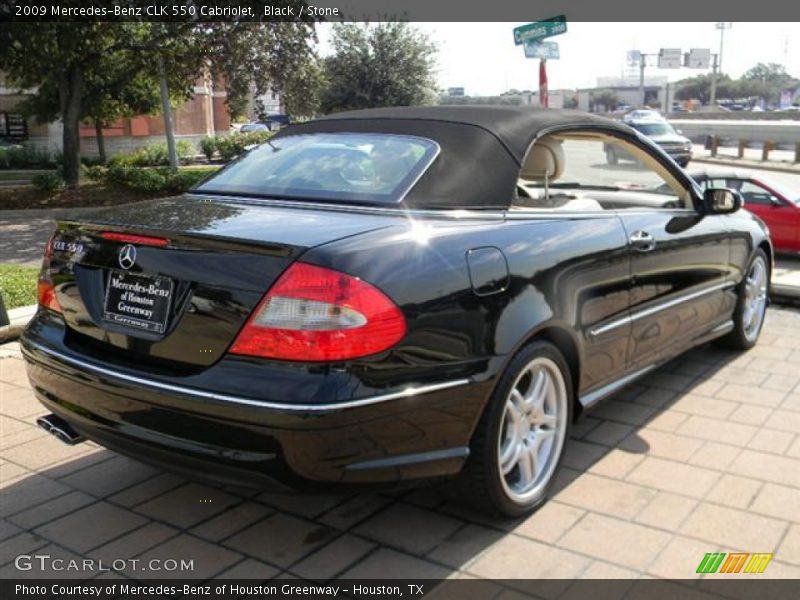 Black / Stone 2009 Mercedes-Benz CLK 550 Cabriolet