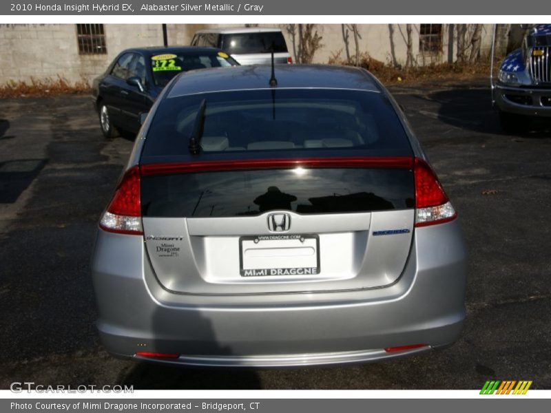 Alabaster Silver Metallic / Gray 2010 Honda Insight Hybrid EX