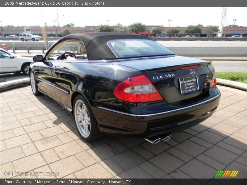 Black / Stone 2009 Mercedes-Benz CLK 550 Cabriolet