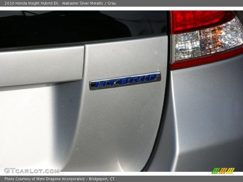 Alabaster Silver Metallic / Gray 2010 Honda Insight Hybrid EX