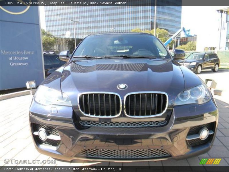 Deep Sea Blue Metallic / Black Nevada Leather 2009 BMW X6 xDrive35i