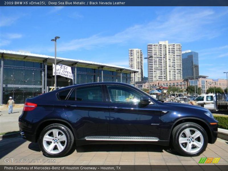 Deep Sea Blue Metallic / Black Nevada Leather 2009 BMW X6 xDrive35i