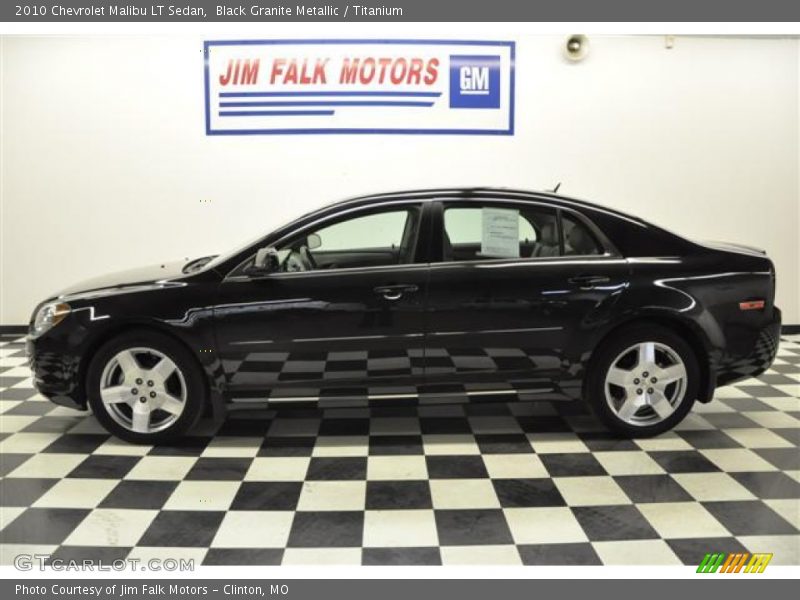 Black Granite Metallic / Titanium 2010 Chevrolet Malibu LT Sedan