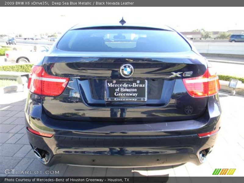 Deep Sea Blue Metallic / Black Nevada Leather 2009 BMW X6 xDrive35i