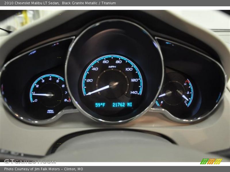 Black Granite Metallic / Titanium 2010 Chevrolet Malibu LT Sedan