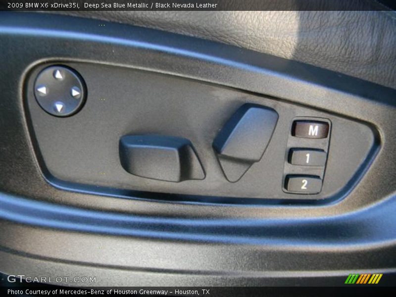 Deep Sea Blue Metallic / Black Nevada Leather 2009 BMW X6 xDrive35i