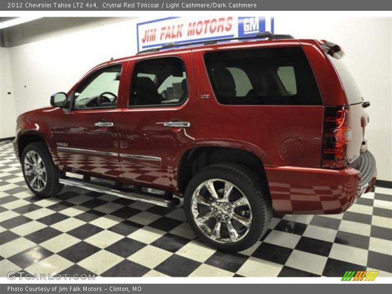 Crystal Red Tintcoat / Light Cashmere/Dark Cashmere 2012 Chevrolet Tahoe LTZ 4x4