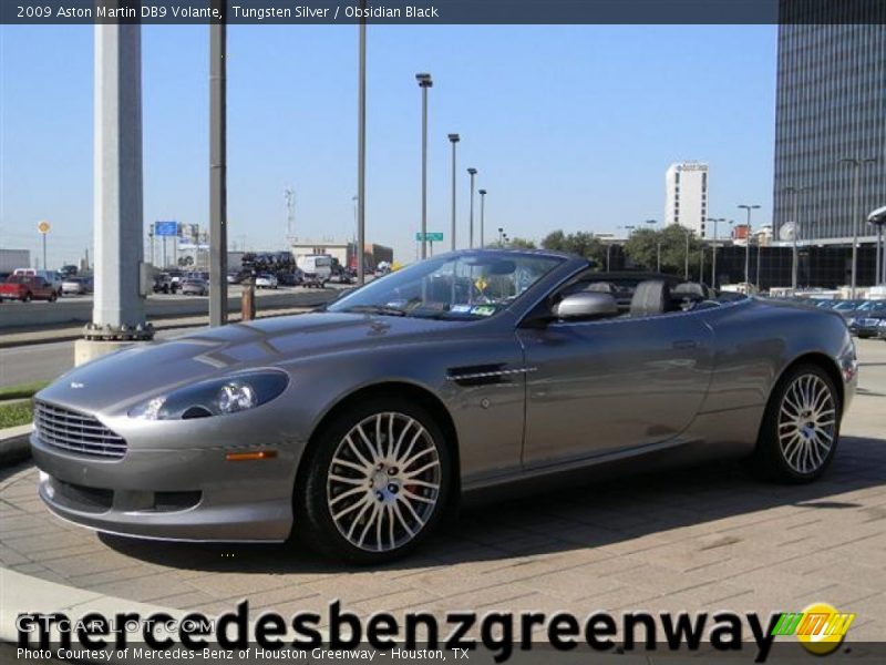 Tungsten Silver / Obsidian Black 2009 Aston Martin DB9 Volante