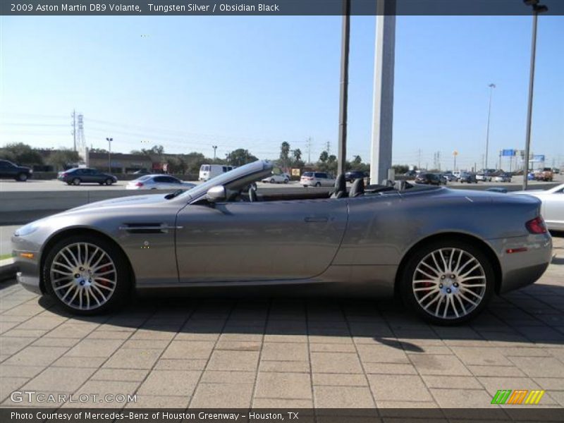 Tungsten Silver / Obsidian Black 2009 Aston Martin DB9 Volante