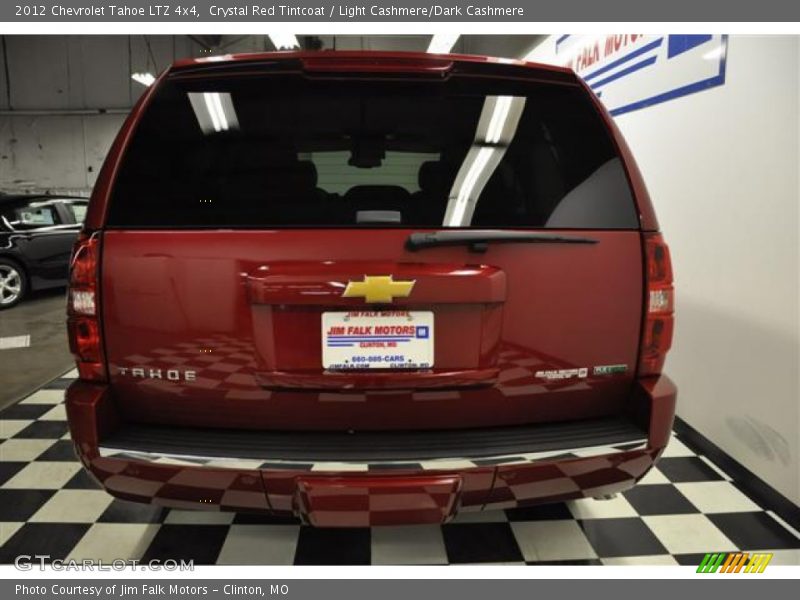 Crystal Red Tintcoat / Light Cashmere/Dark Cashmere 2012 Chevrolet Tahoe LTZ 4x4