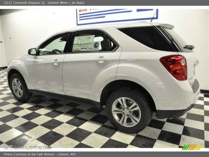 Summit White / Jet Black 2012 Chevrolet Equinox LS