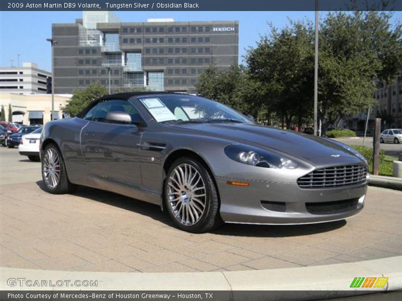 Tungsten Silver / Obsidian Black 2009 Aston Martin DB9 Volante