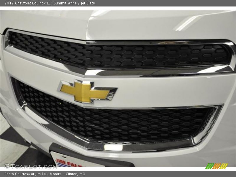 Summit White / Jet Black 2012 Chevrolet Equinox LS