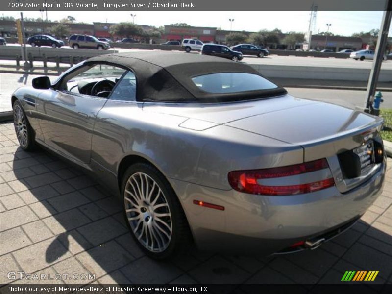 Tungsten Silver / Obsidian Black 2009 Aston Martin DB9 Volante
