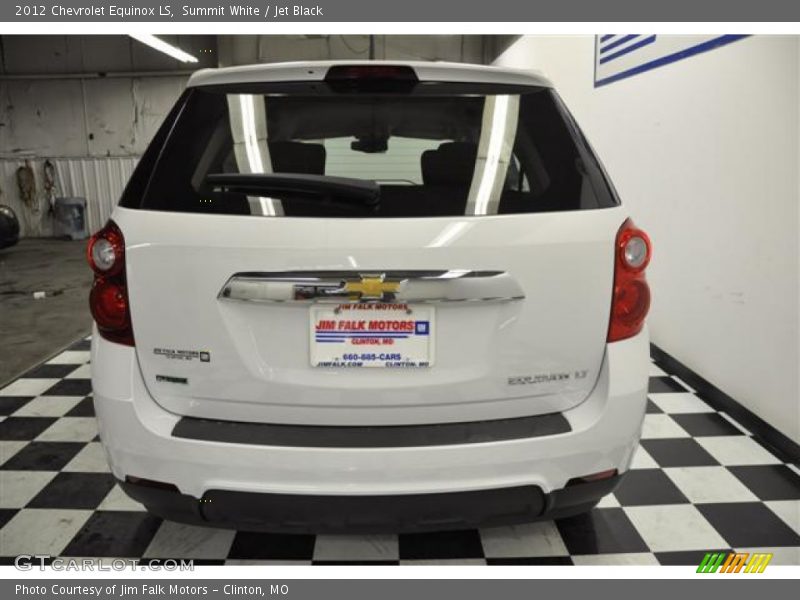 Summit White / Jet Black 2012 Chevrolet Equinox LS