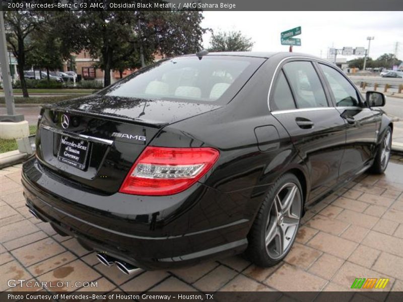 Obsidian Black Metallic / AMG Sahara Beige 2009 Mercedes-Benz C 63 AMG