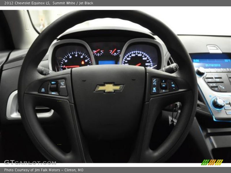 Summit White / Jet Black 2012 Chevrolet Equinox LS