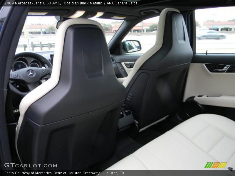 Obsidian Black Metallic / AMG Sahara Beige 2009 Mercedes-Benz C 63 AMG