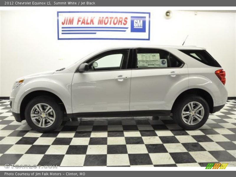 Summit White / Jet Black 2012 Chevrolet Equinox LS