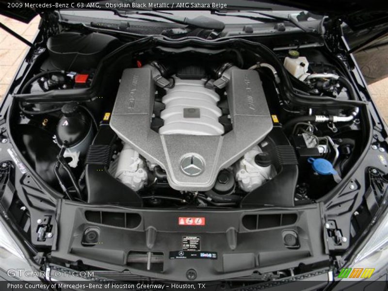 Obsidian Black Metallic / AMG Sahara Beige 2009 Mercedes-Benz C 63 AMG