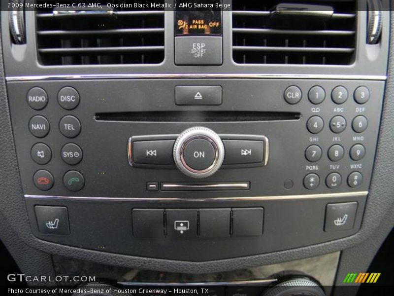 Obsidian Black Metallic / AMG Sahara Beige 2009 Mercedes-Benz C 63 AMG