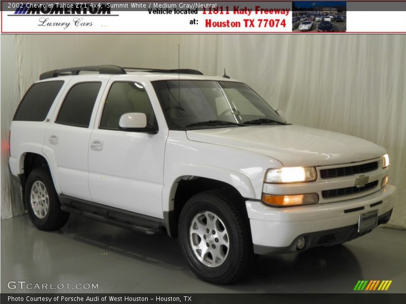 Summit White / Medium Gray/Neutral 2002 Chevrolet Tahoe Z71 4x4