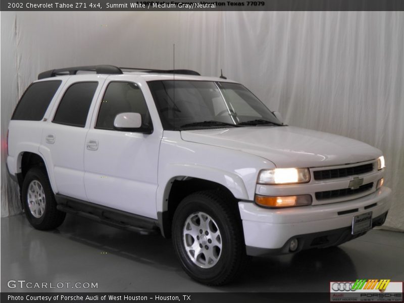 Summit White / Medium Gray/Neutral 2002 Chevrolet Tahoe Z71 4x4