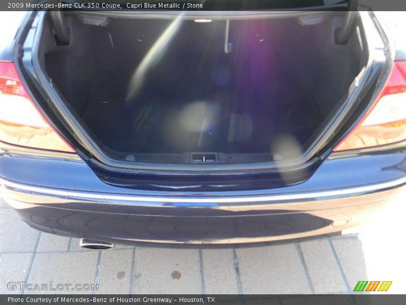 Capri Blue Metallic / Stone 2009 Mercedes-Benz CLK 350 Coupe