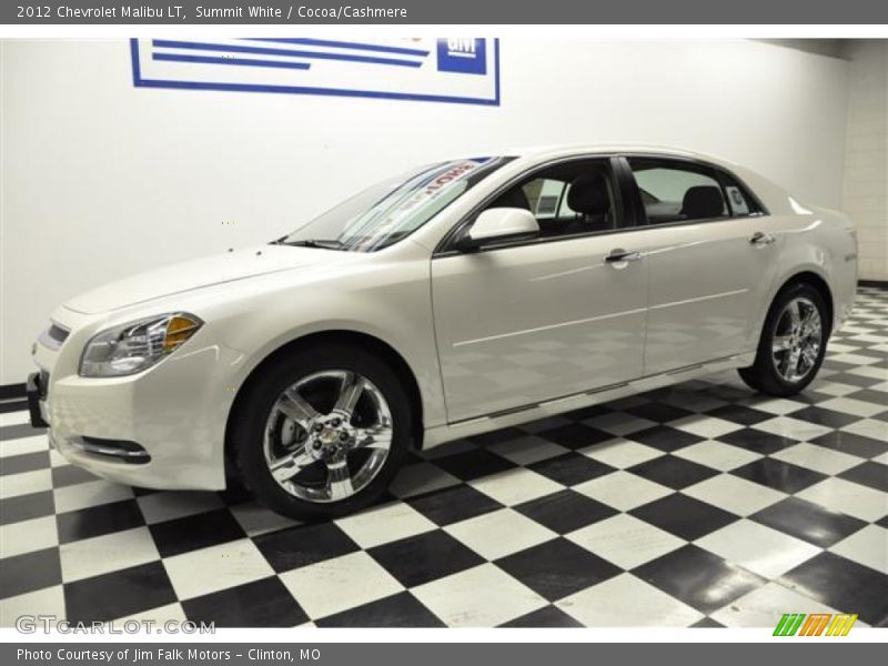 Summit White / Cocoa/Cashmere 2012 Chevrolet Malibu LT