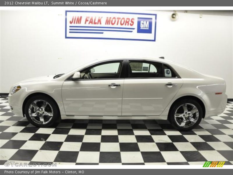 Summit White / Cocoa/Cashmere 2012 Chevrolet Malibu LT