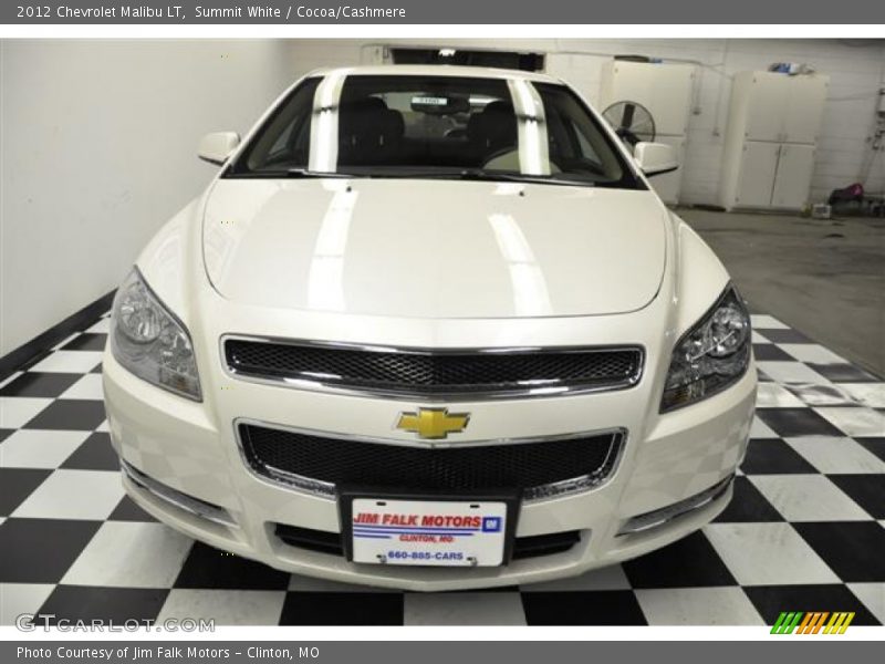 Summit White / Cocoa/Cashmere 2012 Chevrolet Malibu LT