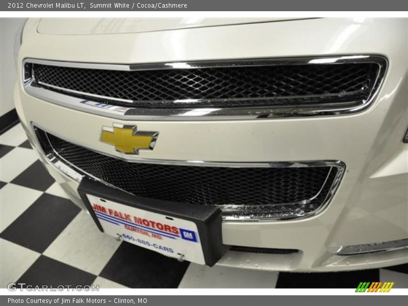 Summit White / Cocoa/Cashmere 2012 Chevrolet Malibu LT