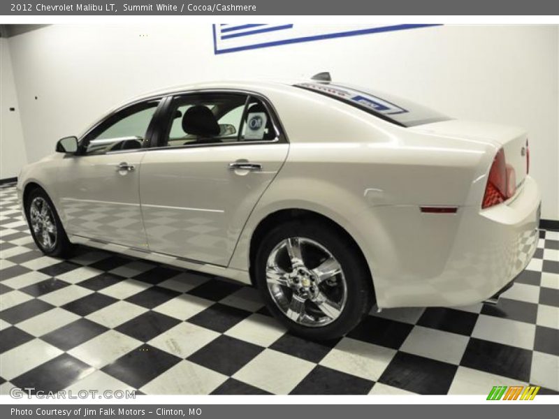 Summit White / Cocoa/Cashmere 2012 Chevrolet Malibu LT