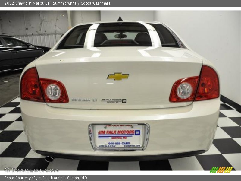 Summit White / Cocoa/Cashmere 2012 Chevrolet Malibu LT