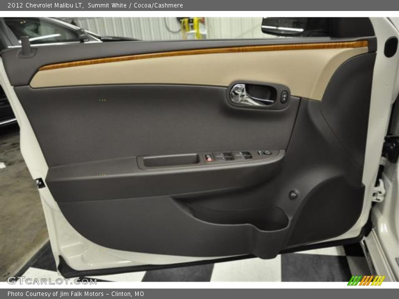 Summit White / Cocoa/Cashmere 2012 Chevrolet Malibu LT