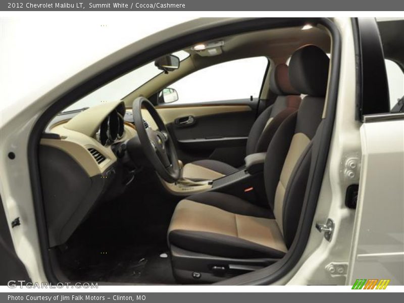 Summit White / Cocoa/Cashmere 2012 Chevrolet Malibu LT