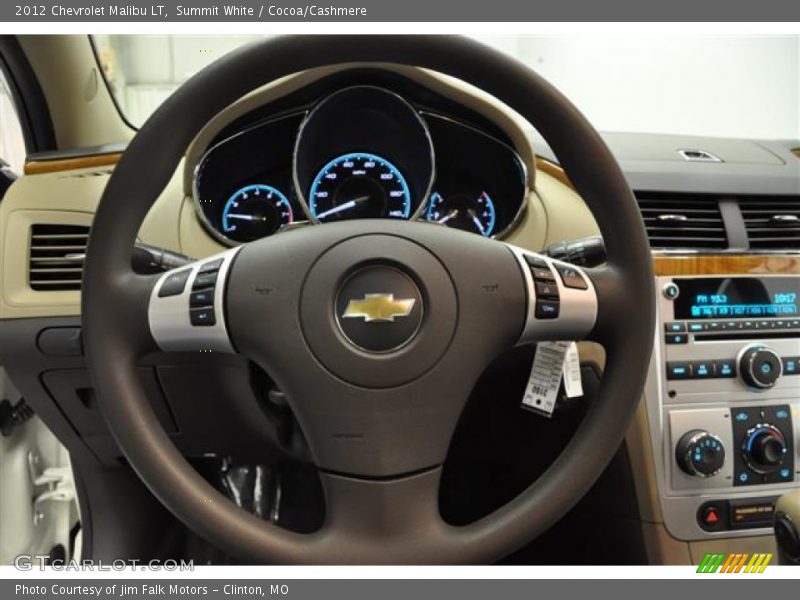 Summit White / Cocoa/Cashmere 2012 Chevrolet Malibu LT