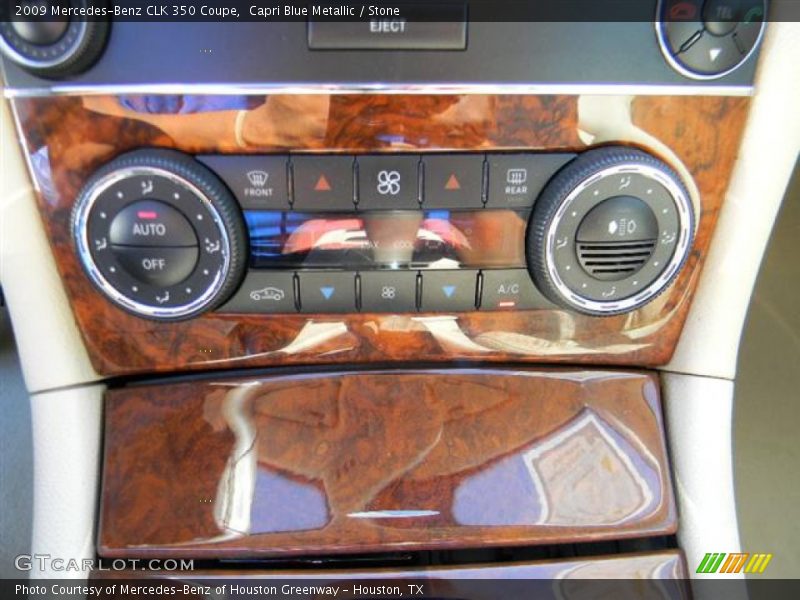Capri Blue Metallic / Stone 2009 Mercedes-Benz CLK 350 Coupe