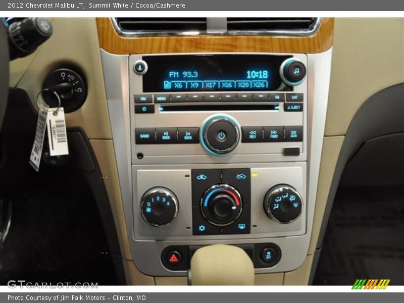 Summit White / Cocoa/Cashmere 2012 Chevrolet Malibu LT