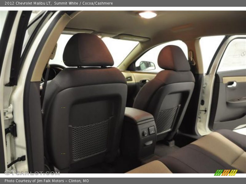 Summit White / Cocoa/Cashmere 2012 Chevrolet Malibu LT