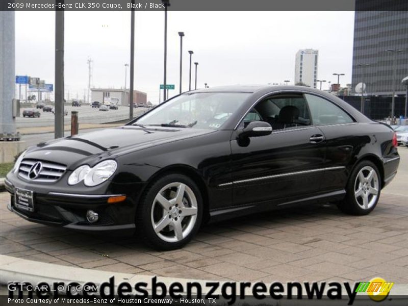 Black / Black 2009 Mercedes-Benz CLK 350 Coupe