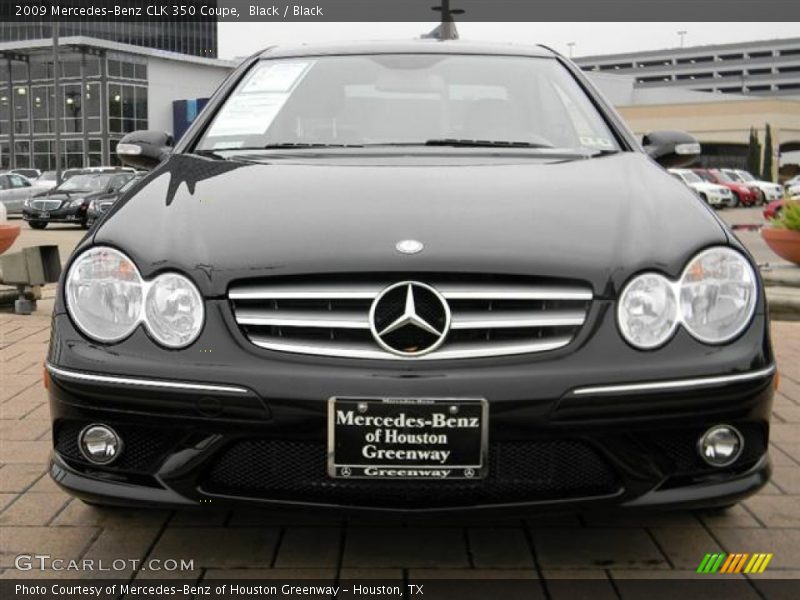 Black / Black 2009 Mercedes-Benz CLK 350 Coupe