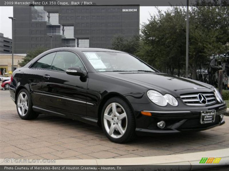 Black / Black 2009 Mercedes-Benz CLK 350 Coupe