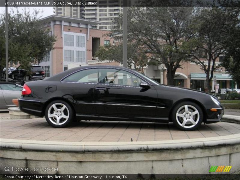 Black / Black 2009 Mercedes-Benz CLK 350 Coupe